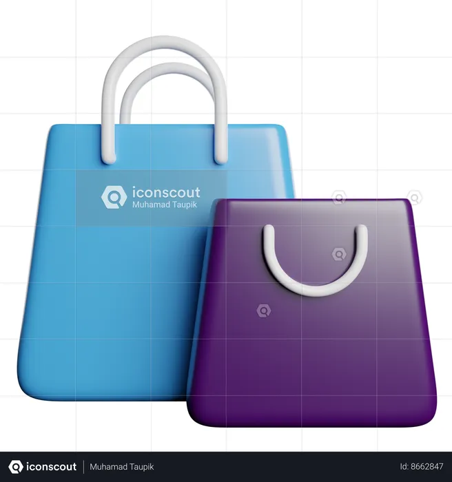 Bolsas de compra  3D Icon