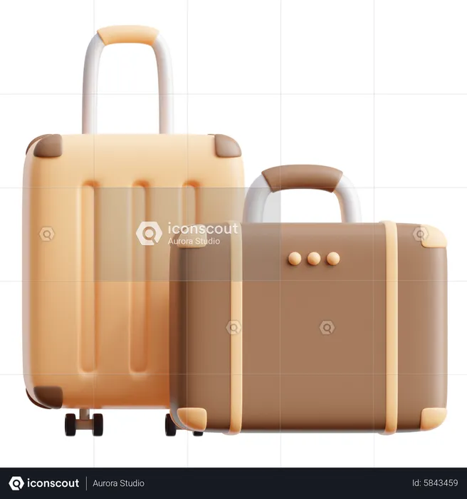 Bolsas de viaje  3D Icon