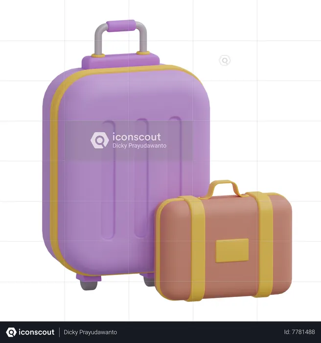 Bolsas de viaje  3D Icon