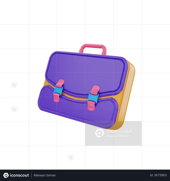 Bolso de oficina  3D Illustration