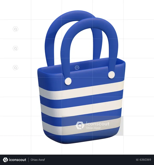 Bolsa de playa  3D Icon