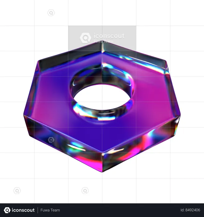 Bolt Nut  3D Icon