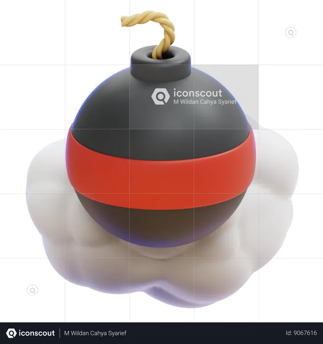 Bomba de humo  3D Icon