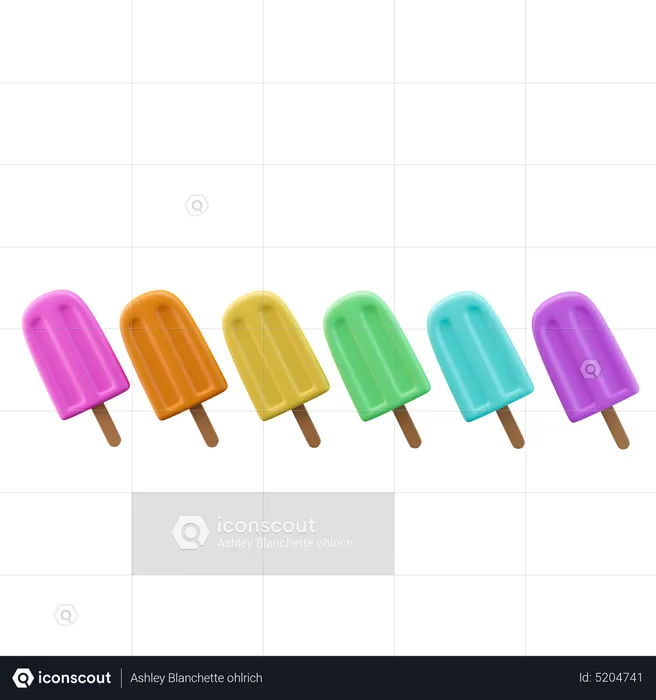 Arcoiris de paleta  3D Icon