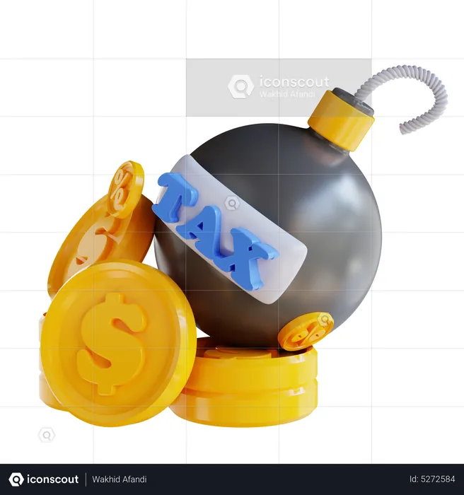 Bomba fiscal  3D Icon