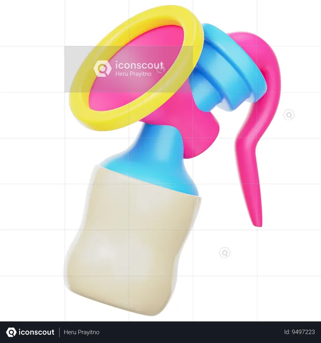 Bomba tira leite  3D Icon