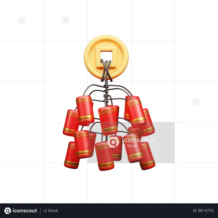 Bombas incendiarias chinas  3D Icon