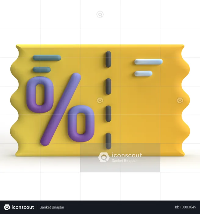 Bon d'achat  3D Icon