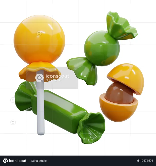 Bonbons  3D Icon