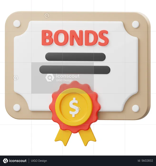 Bond Certificate  3D Icon