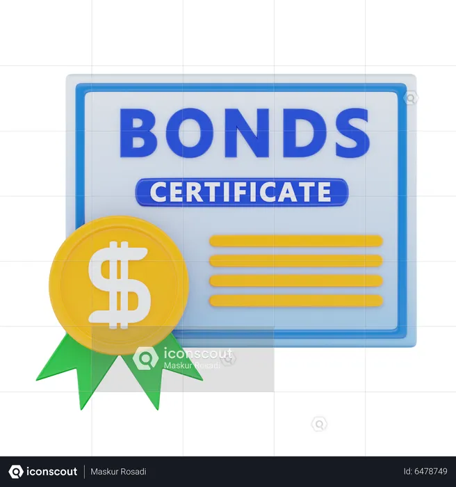 Bond Certificate  3D Icon