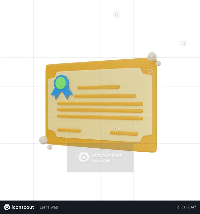 Bond Certificate  3D Icon