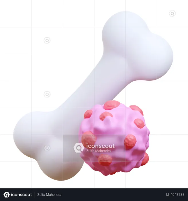 Bone cancer  3D Icon