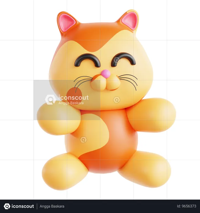 Boneca gato  3D Icon