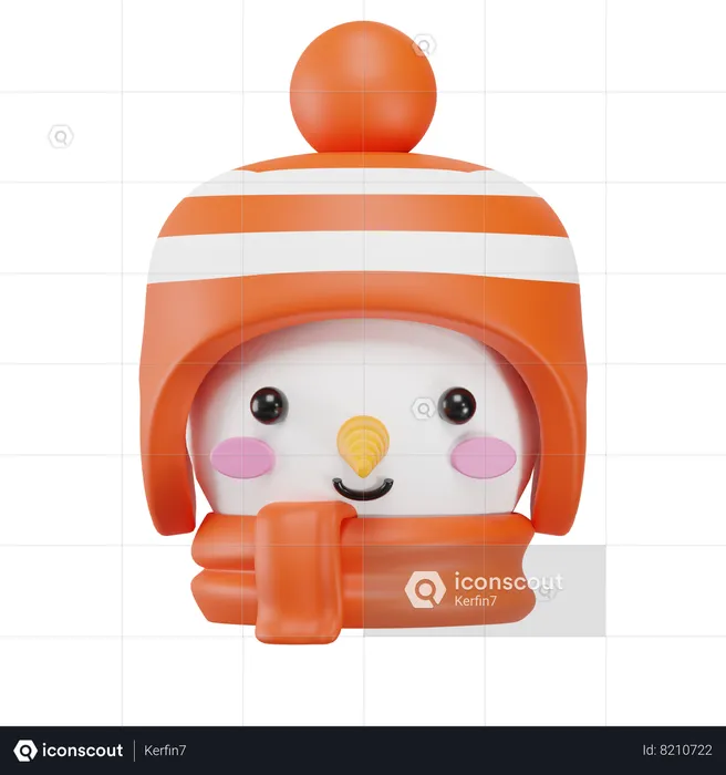 Boneco de neve  3D Icon