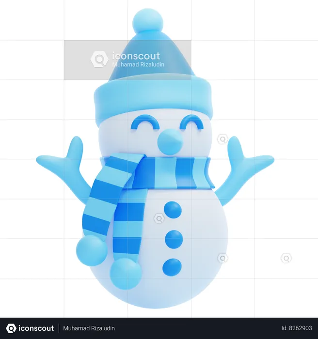 Boneco de neve  3D Icon