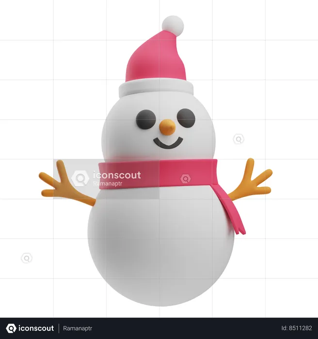 Boneco de neve  3D Icon