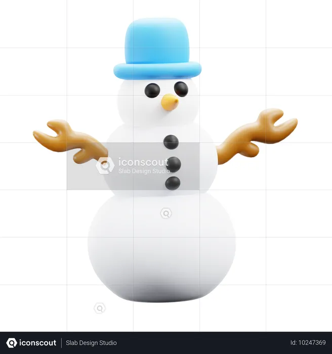 Boneco de neve  3D Icon