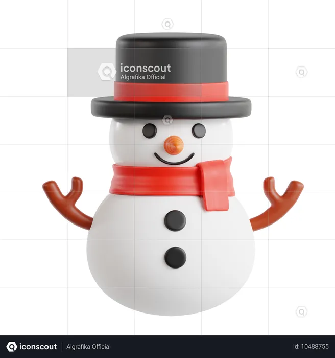 Boneco de neve  3D Icon