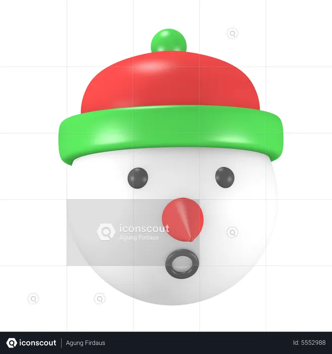 Boneco de neve  3D Icon