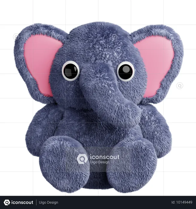 Boneca elefante animal fofa  3D Icon