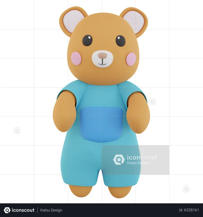 Boneca urso  3D Icon