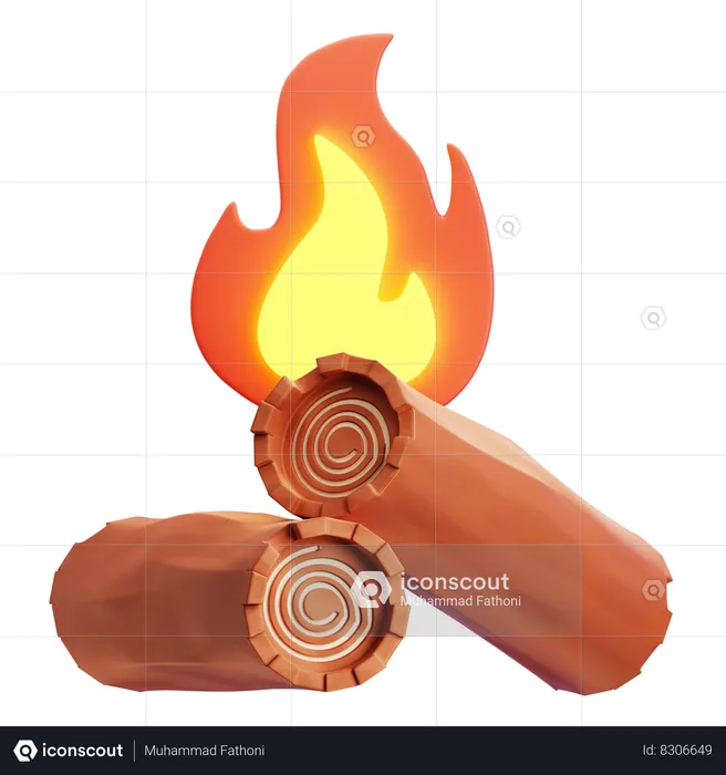 Bonfire  3D Icon