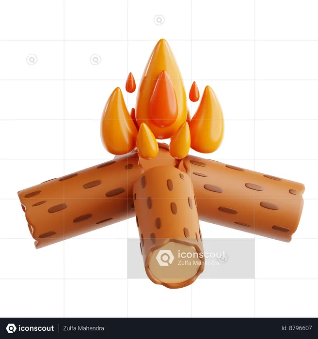 Bonfire  3D Icon