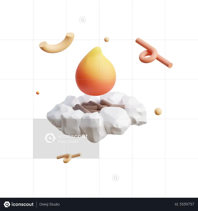 Bonfire  3D Icon