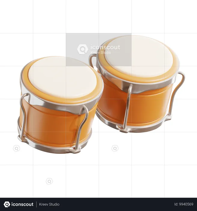 Bongo Drum  3D Icon