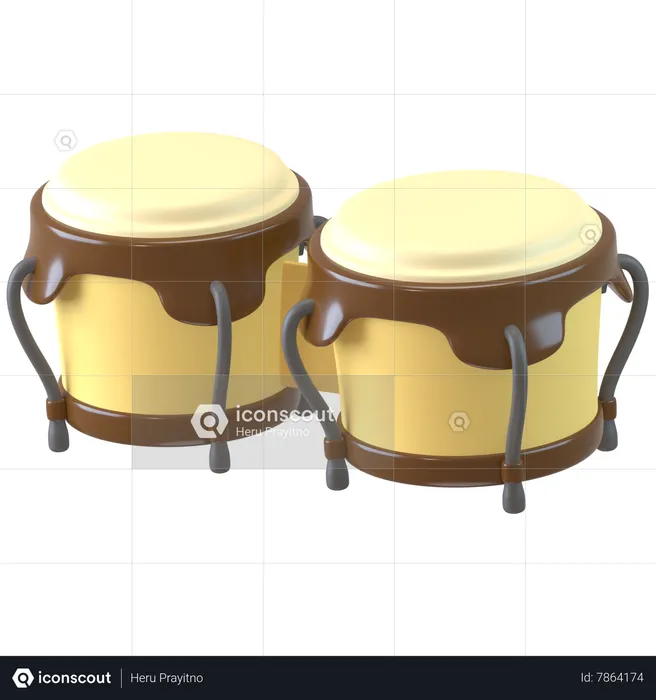 Bongo Drum  3D Icon