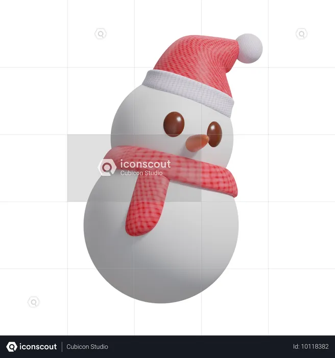 Bonhomme de neige  3D Icon