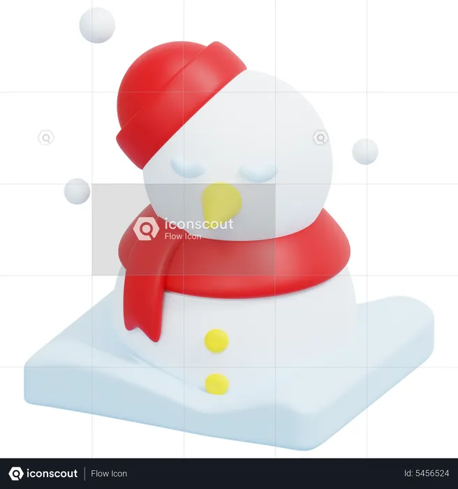 Bonhomme de neige  3D Icon