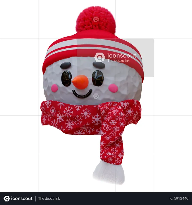 Bonhomme de neige  3D Icon