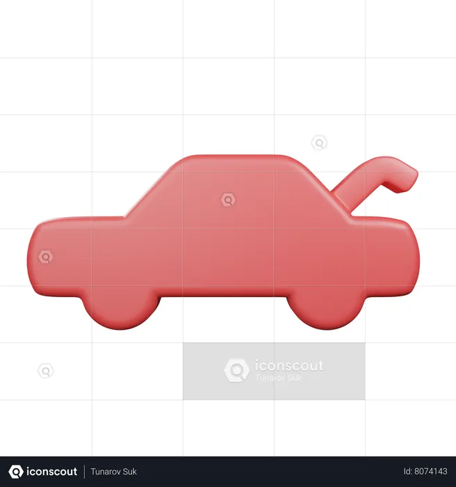 Bonnet Open  3D Icon