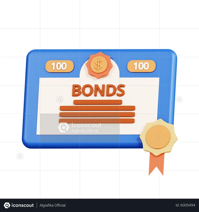 Bonos financieros  3D Icon