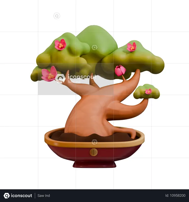 Bonsai  3D Icon