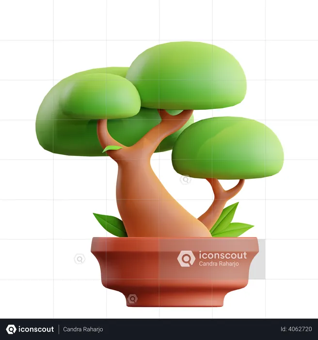 Bonsai  3D Illustration