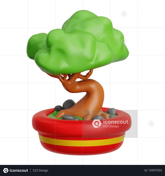 Bonsai Pflanze  3D Icon