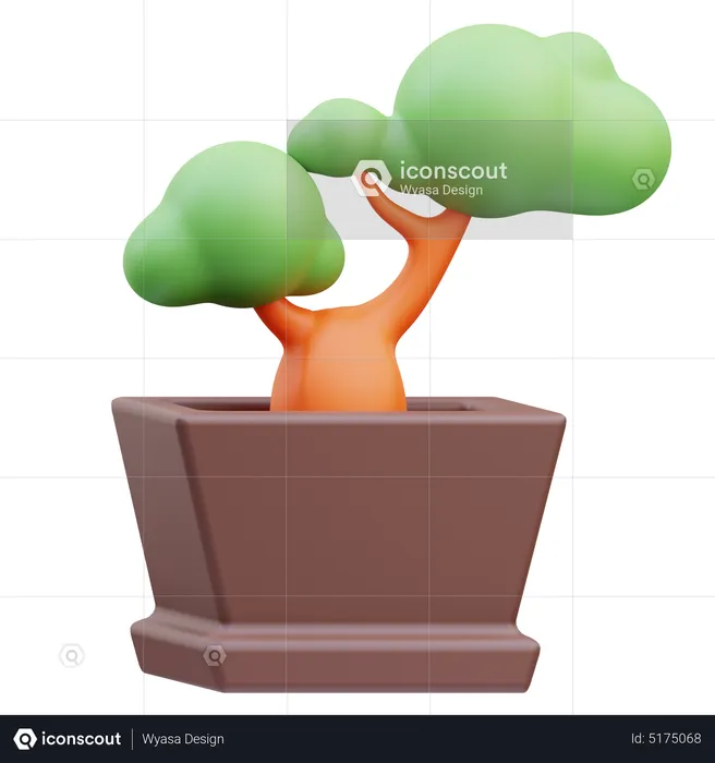 Bonsai Pot  3D Icon