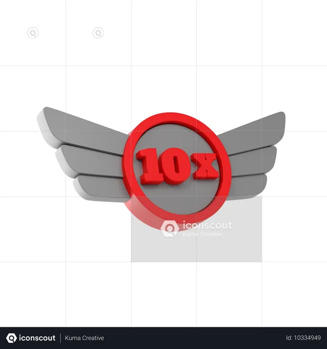 ボーナス10倍  3D Icon