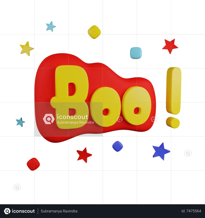 Boo  3D Icon
