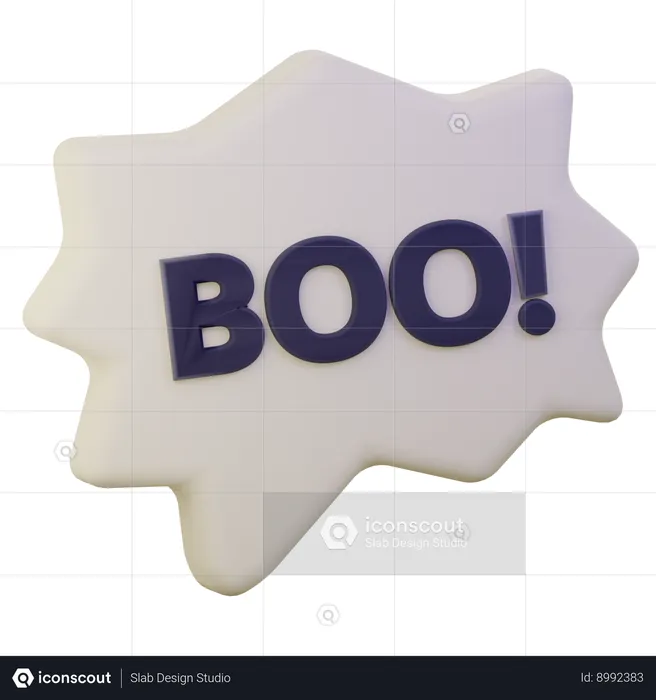 Boo! Bubble  3D Icon