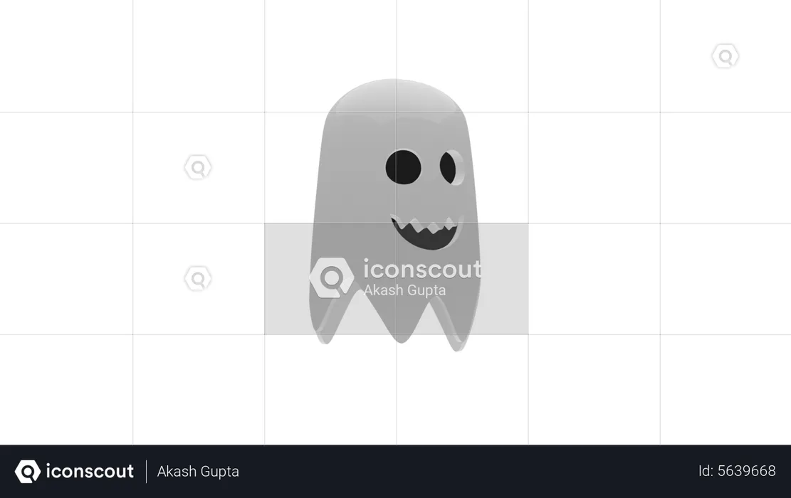 Boo Smiley  3D Icon