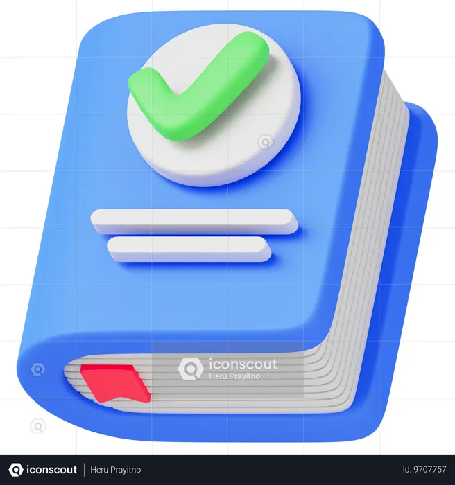 Book  3D Icon
