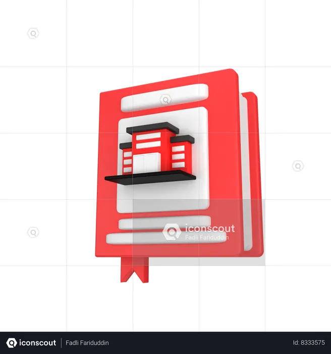 Book Building  3D Icon