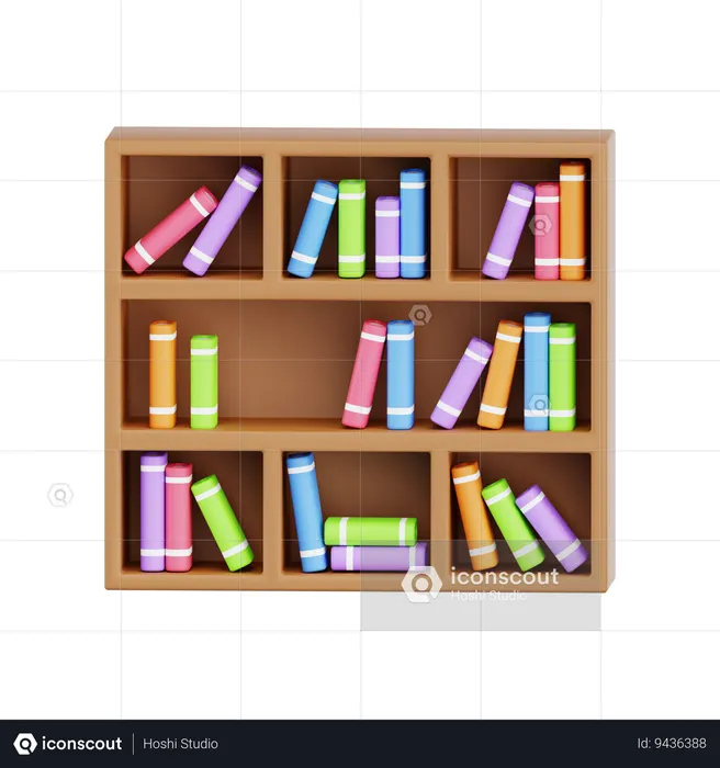 Book Case  3D Icon