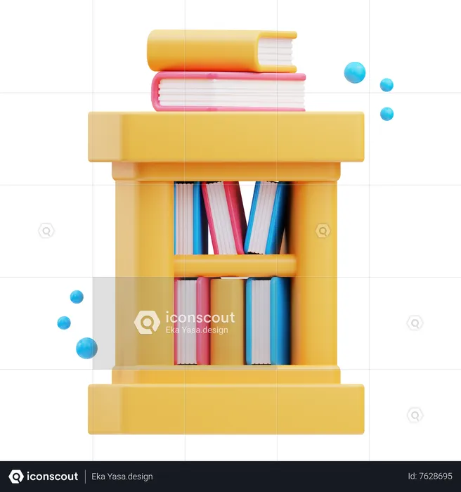 Book Case  3D Icon