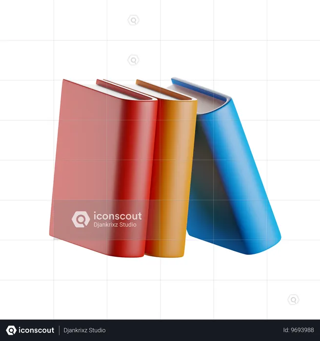 Book Collection  3D Icon