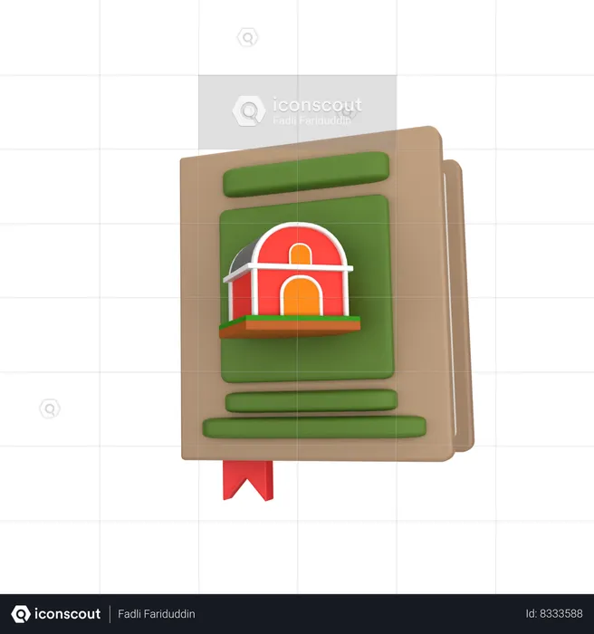 Book Farm  3D Icon